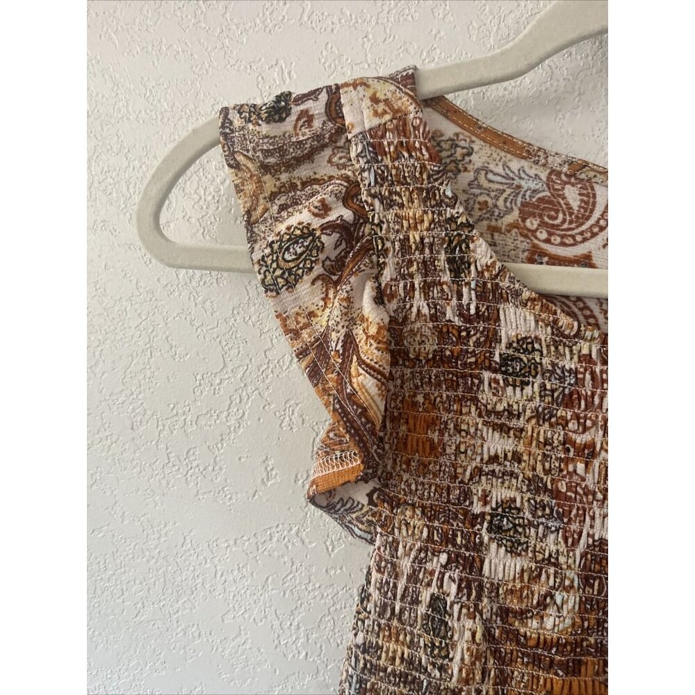 Code X Mode Sleeveless Multicolored Smock Paisley… - image 3